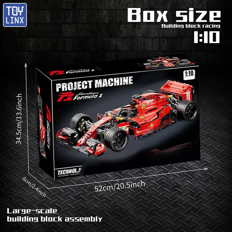 F1 RC Race Cars 1163PCS Building Sets MOC Remote Control Building Blocks Cool Collectible Model Car Kits Building Toys